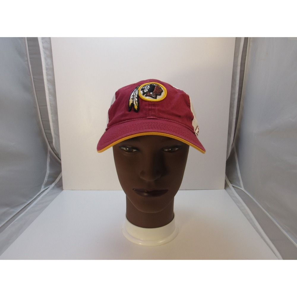 Washington Redskins Hat Reebok NFL‎ On Field Men's OSFA Burgundy White Mesh Cap
